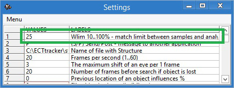 Setting the level of samples comparing tolerance