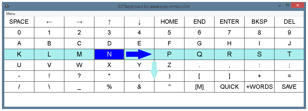 Selector mode 1 – Scanning Row/Cell