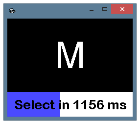 Bigger font of the progress bar located in the current button selection window