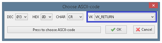 Selecting a key to control the telegraph