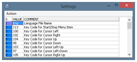 ECTmouse settings panel
