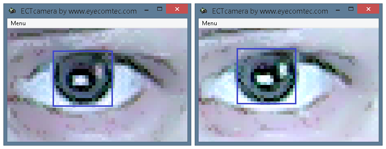 Difference between colors of zoomed images