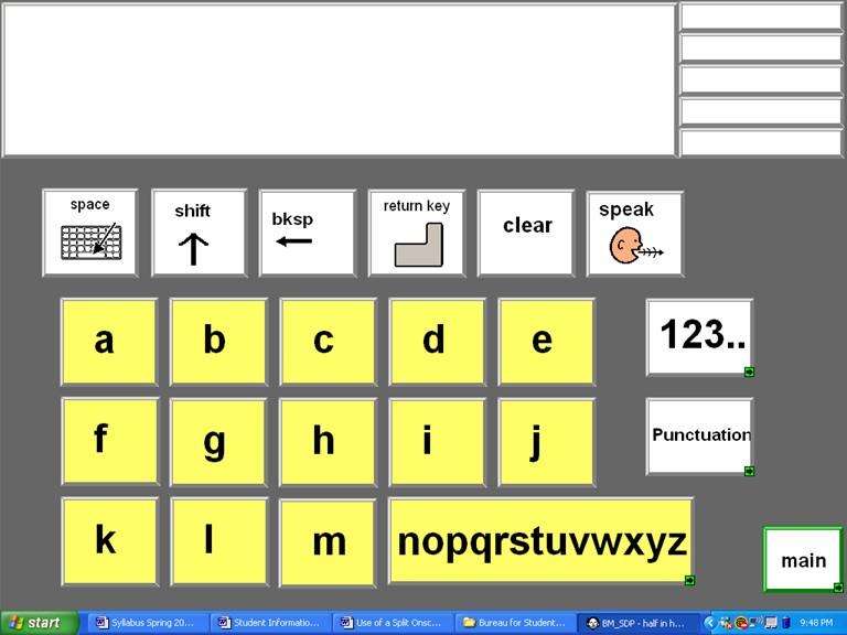 Split Onscreen Keyboard