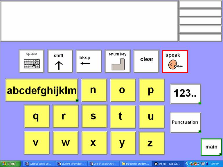 Split Onscreen Keyboard