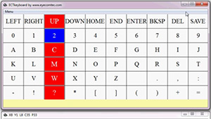 ECTkeyboard allows writing lengthy texts by pressing only one physical button
