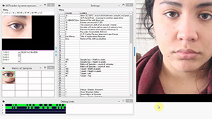 ECTtracker - calibration process for one eye