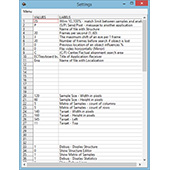 Settings panel program
