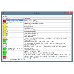 ECTcamera settings panel