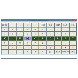 Example of the main window of the program