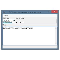 The main window of ECTmorse