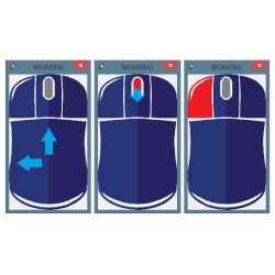 Various skins for computer mouse with or without a scrolling wheel